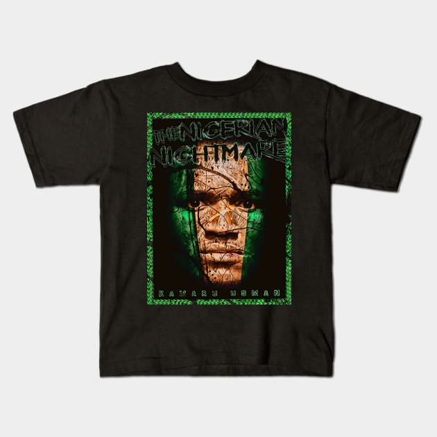 Kamaru Usman The Nigerian Nightmare Kids T-Shirt by SavageRootsMMA